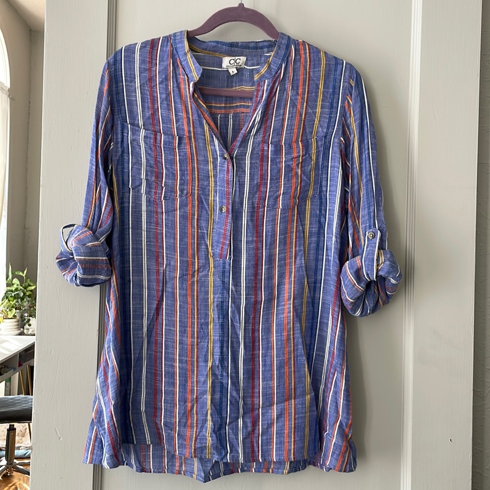 Blue Multi-colored Tunic